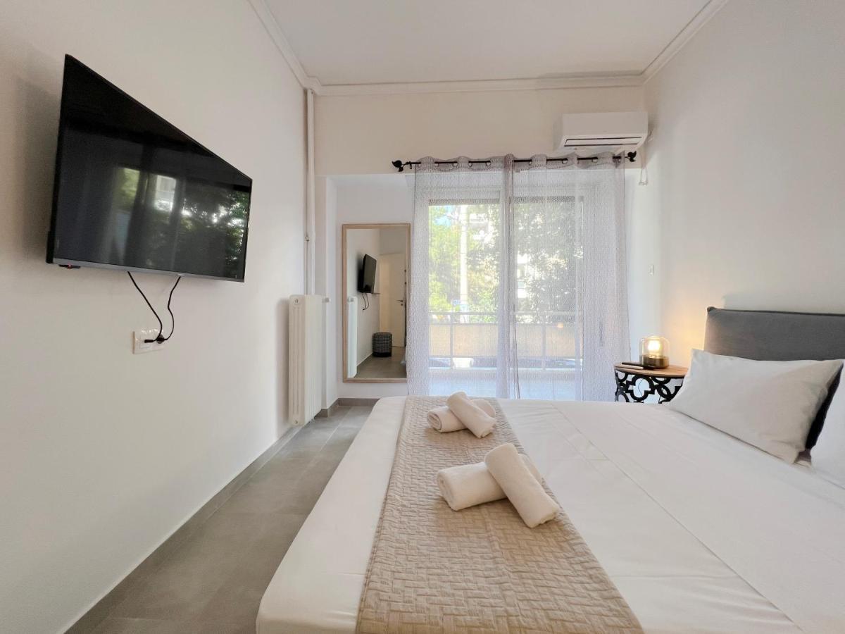 Ferienwohnung Mouson Modern 80Sqm Apt Next To Edem Beach Athen Exterior foto